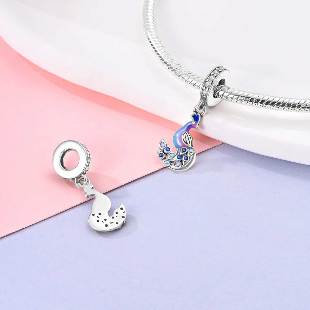 925 Sier Plated Dangle Charms Beads Fit Bracelet Diy Fashion Jewelry Making Y251212