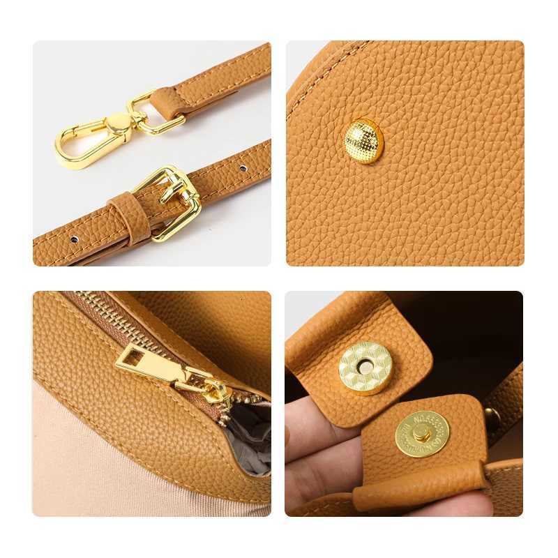 Genuine cowhide lychee pattern wens handbag with single shoder strap large capacity mother-child bag bucket bag Y251211