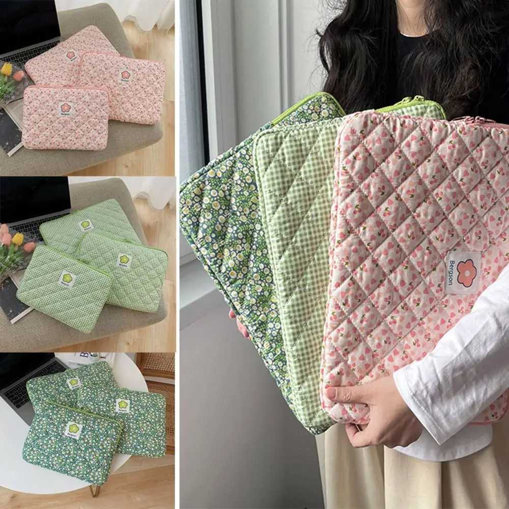 Flower Pattern Cute Shockproof Laptop Sleeve Case Bag 11 13 14 Inch for Macbook Ipad For Samsung Laptop and Tablet PouchT251212