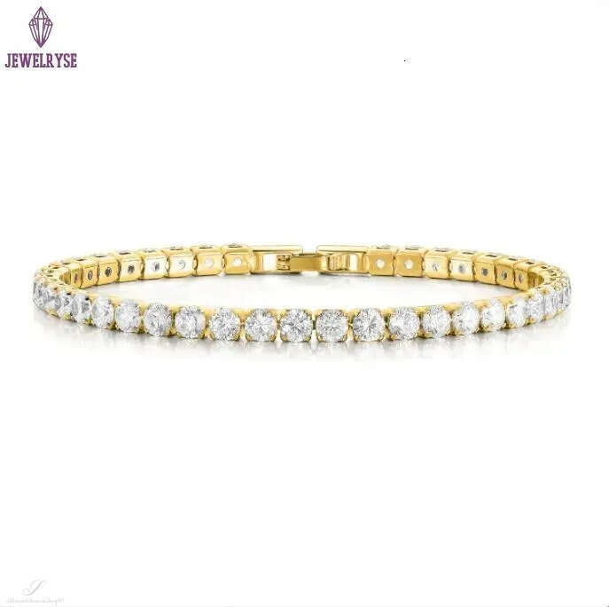 Fashioh hip hop 4mm cz tennis bracelet White Cubic zircon beads men bangle chains strand bracelets for women pulseiras bijoux silver crystal bracelets