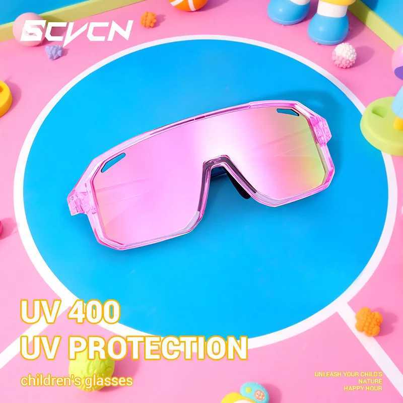 SCVCN Children Cycling Glasses Kids Outdoor Sports Sunglasses UV400 MTB Bike Eyewear Girls Boys Camping Fishing Golf Accessories G251212
