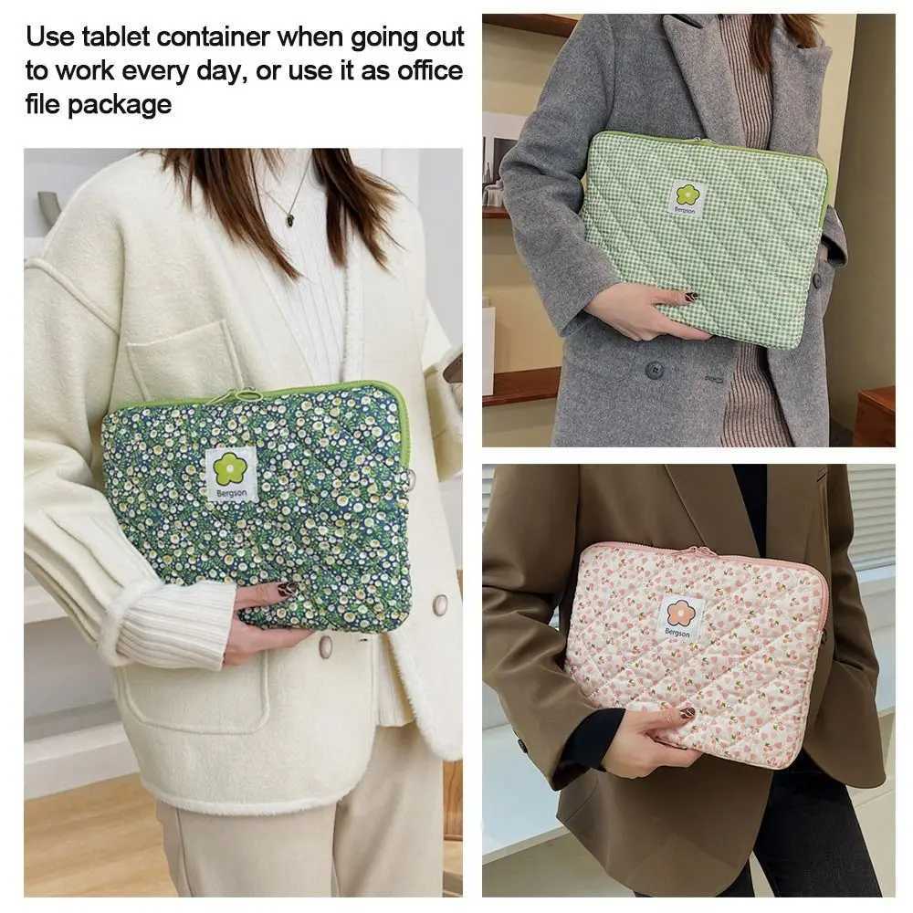 Flower Pattern Cute Shockproof Laptop Sleeve Case Bag 11 13 14 Inch for Macbook Ipad For Samsung Laptop and Tablet PouchT251212
