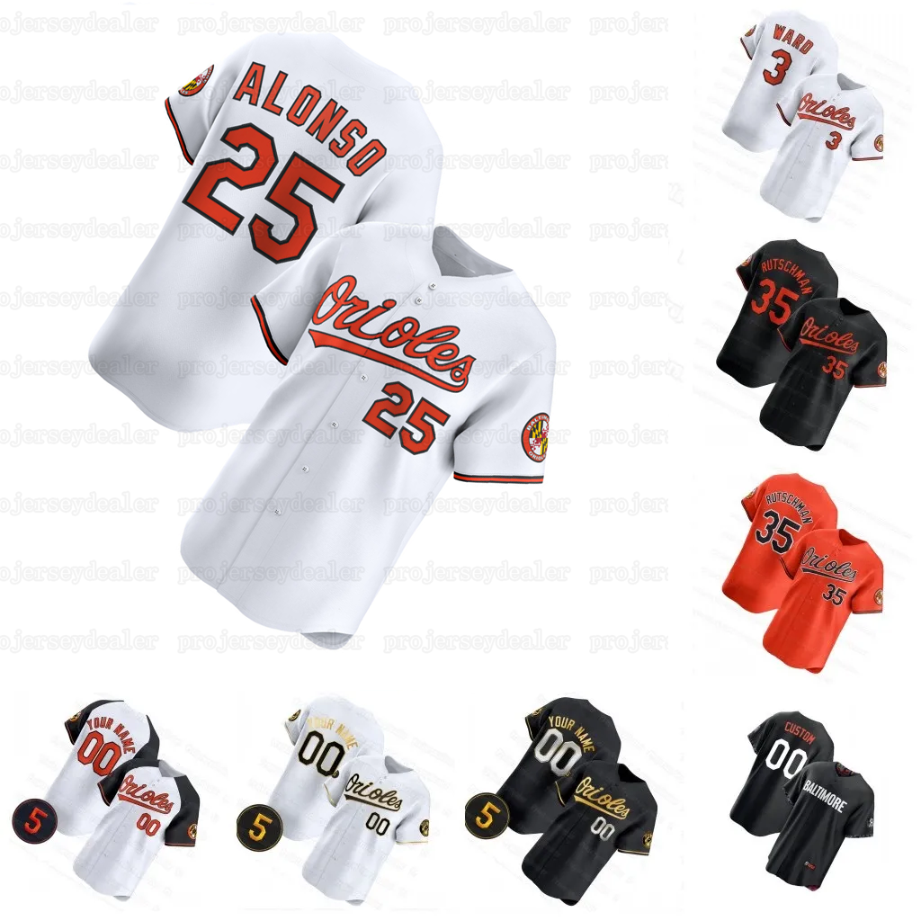 25 Pete Alonso Orioles Adley Rutschman 2025 Jersey TaylorS Ward Gary Sanchez Chris Davis Cal Ripken Jr. Men Women Youth