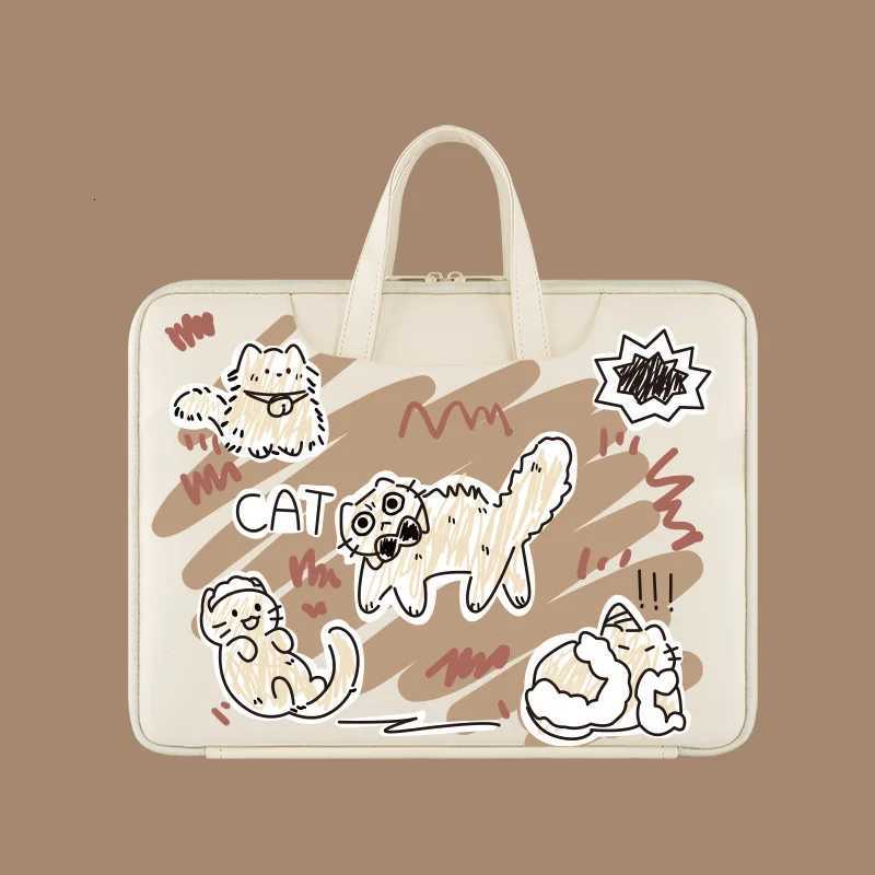 Cute Laptop Bag 133 14 15 156 Inch Waterproof Shockproof Notebook Case For Macbook Air Pro 136 16 Dell Xiaomi Huawei HandbagT251212