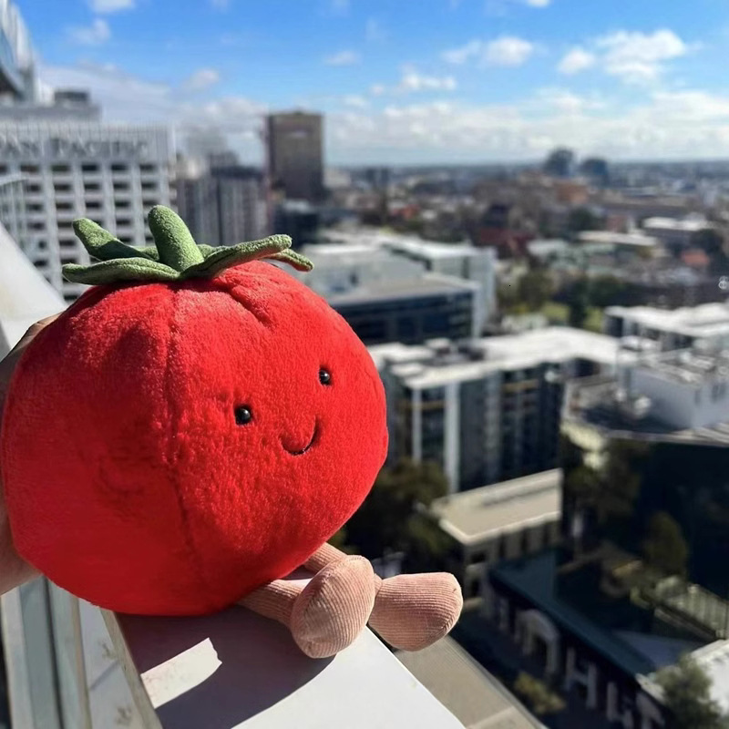 10 25CM Plushie Sweet Fruits Doll Tomato Plush Toys Pendant Decoration Children Soothing toys 241204