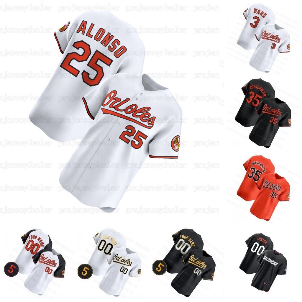 25 Pete Alonso Orioles Adley Rutschman 2025 Jersey TaylorS Ward Gary Sanchez Chris Davis Cal Ripken Jr. Samuel Basallo Custom Stitched