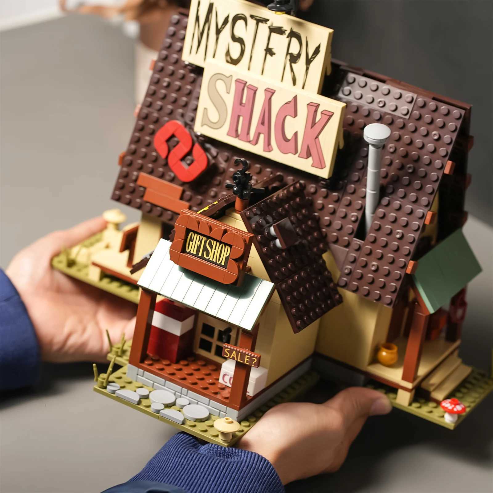 1030PCS Gravityed Fall house Building Block Kids Toy Farm Architecture Model Bricks Desktop Decoration Birthday GIfts Y251211a