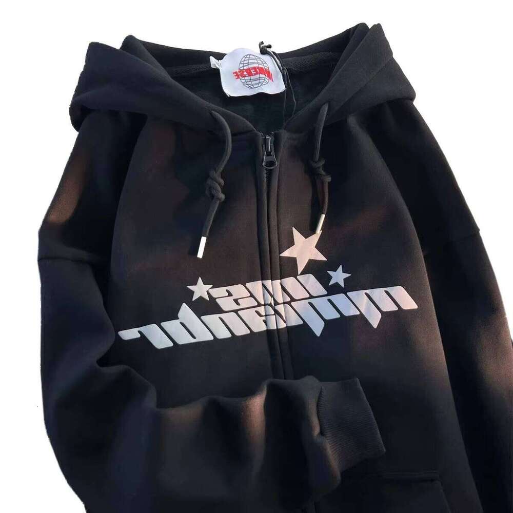 High Quality Custom Zipper Mens 100% Cotton Boxy Hoodie Blank Zip up Hoodies