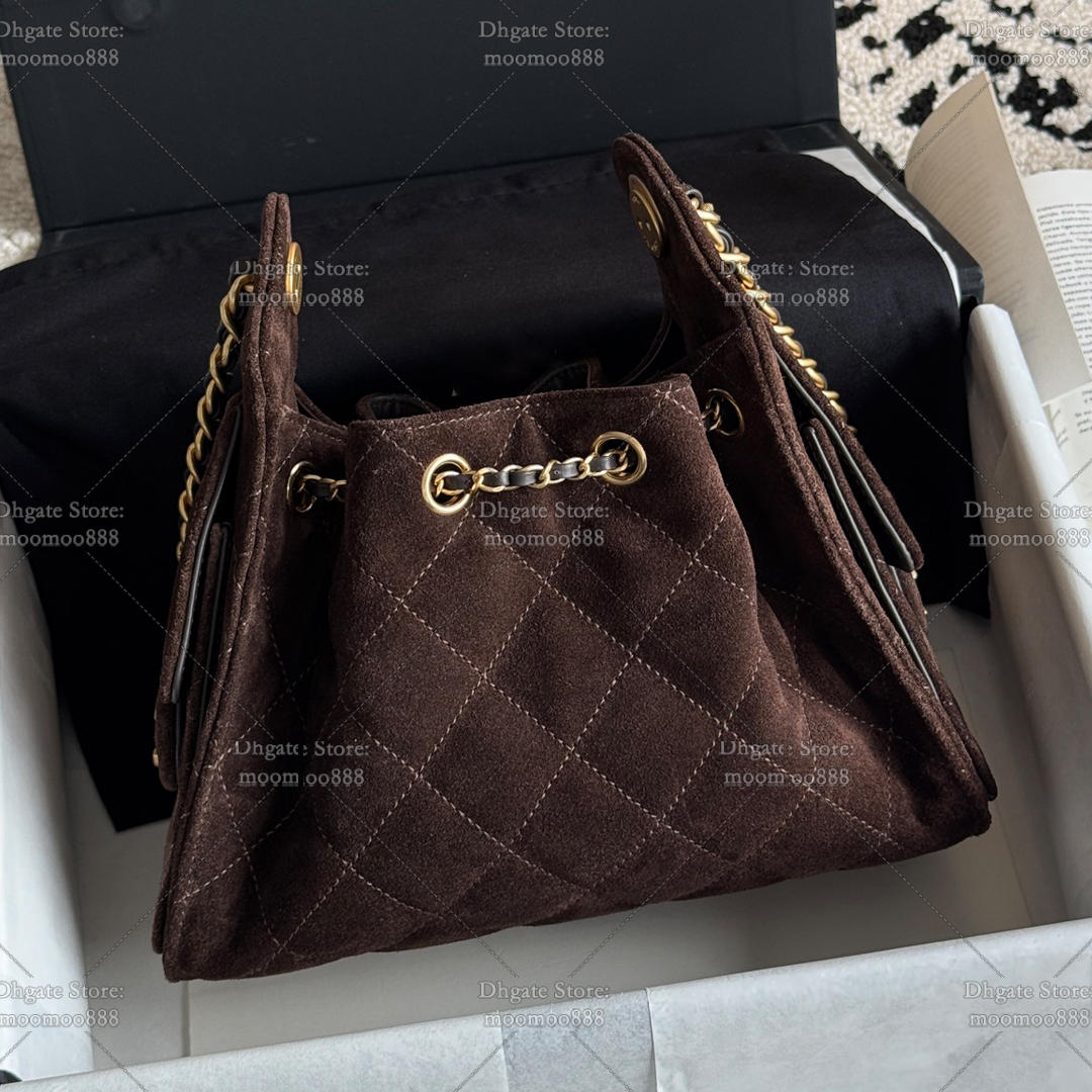 12A All-New Mirror Quality Designer 25 Hobo Bag Mini Small Quilted Bucket Handbags for Women Luxury Chain Bag Coffee Purse with Box AS5631 AS5293