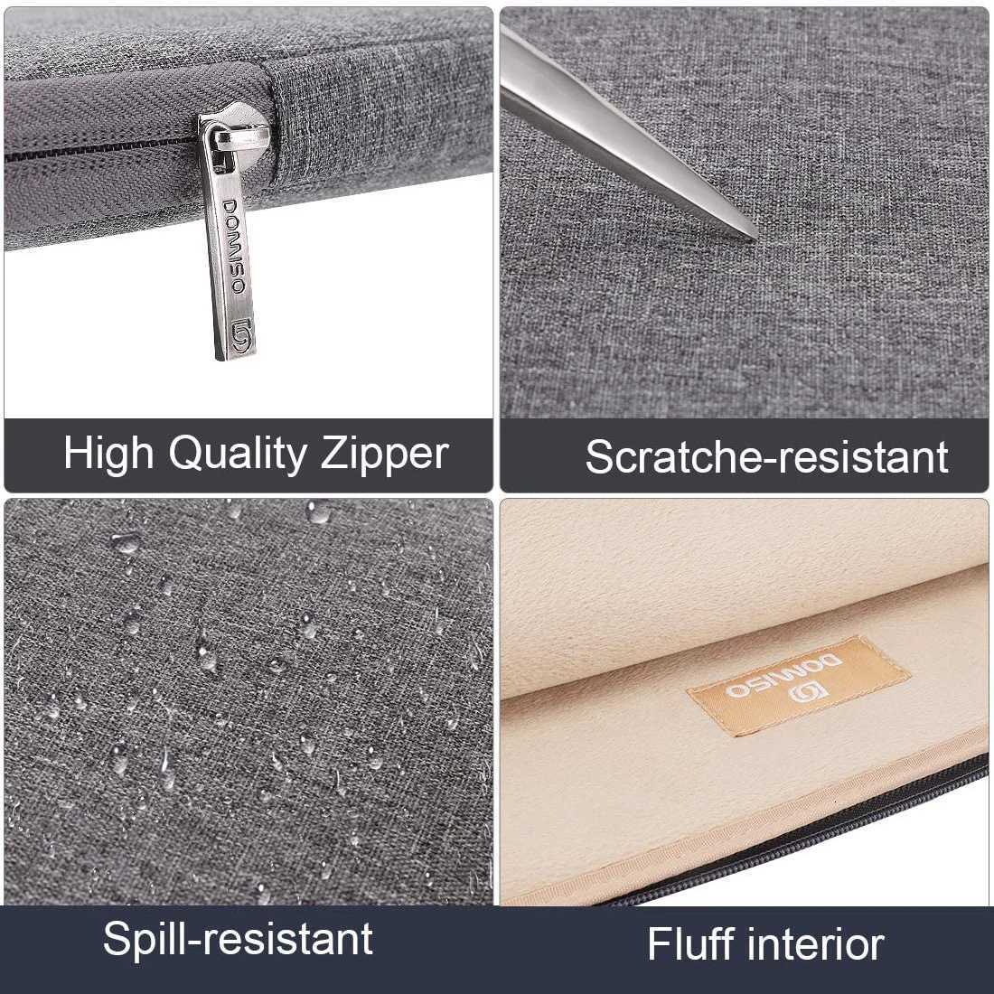 DOMISO Laptop Sleeve Case Waterproof Carrying Bag For 1011131415617 Inch ComputerT251212