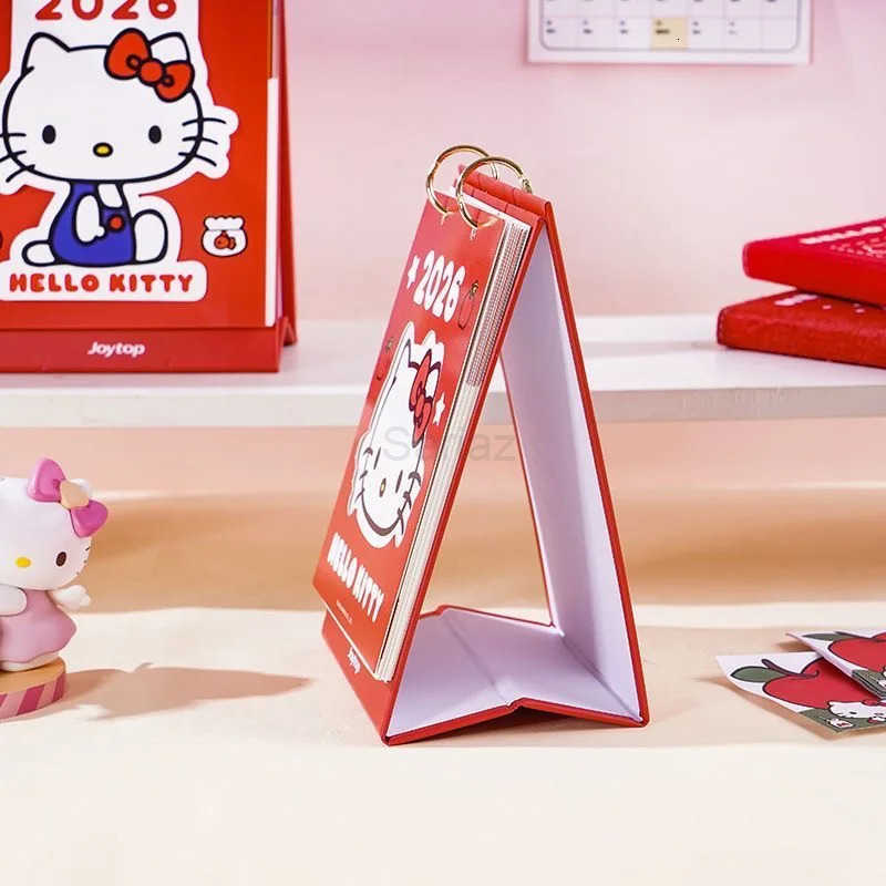 Sanrio 2026 Hello Kitty Desk Calendar Cartoon Kitty Cat Student Memo Calendar Desktop Ornaments Small Desk Calendars Gifts H251212