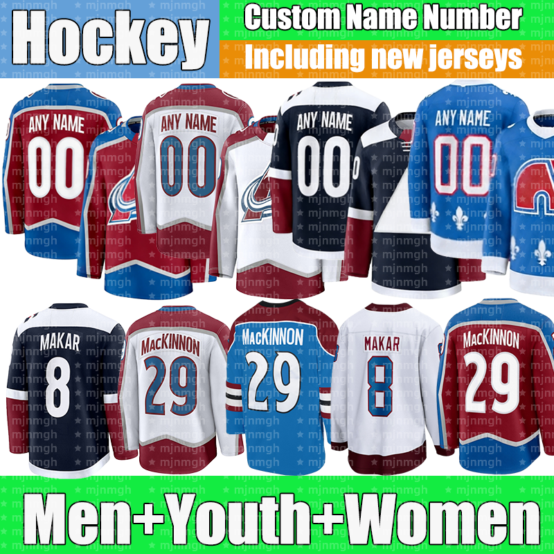 #29 Nathan MacKinnon jersey Cale Makar Collorado Avalanche jersey Gabriel Landeskog Ross Colton Miles Wood Artturi Hockey Jerseys 2026
