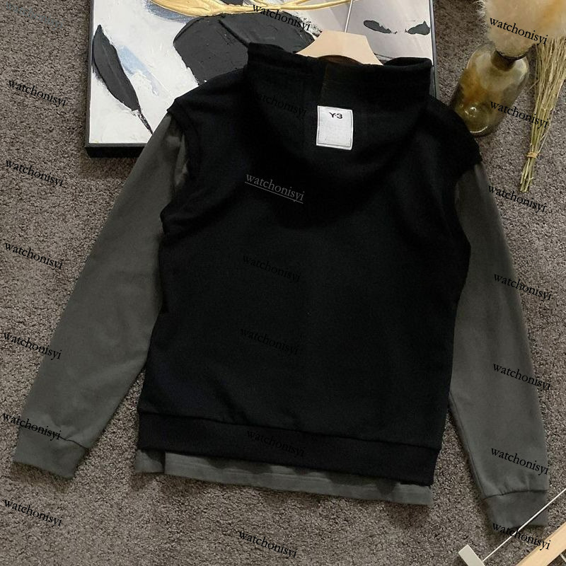 Luxury Designer Mens Hoodies Autumn and Winter y3 Loose Casual Coat Tops Black Green Y1289