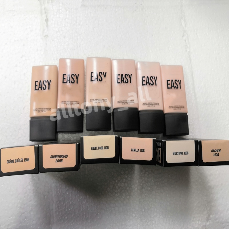 Face Easy Blur Colors Foundation 30ML Concealer Foundation Cream 24h Wear Natural Airbrush Foundation Fond De Airbrush Liquid Foundation