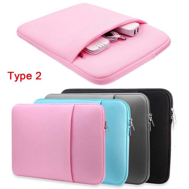 Soft Laptop Bag 11 12 133 14 15 156 17 inch For Huawei Lenovo Xiaomi Hp Macbook Air Pro Case 2020 2021 M1 Sleeve Cover HandbagT251212