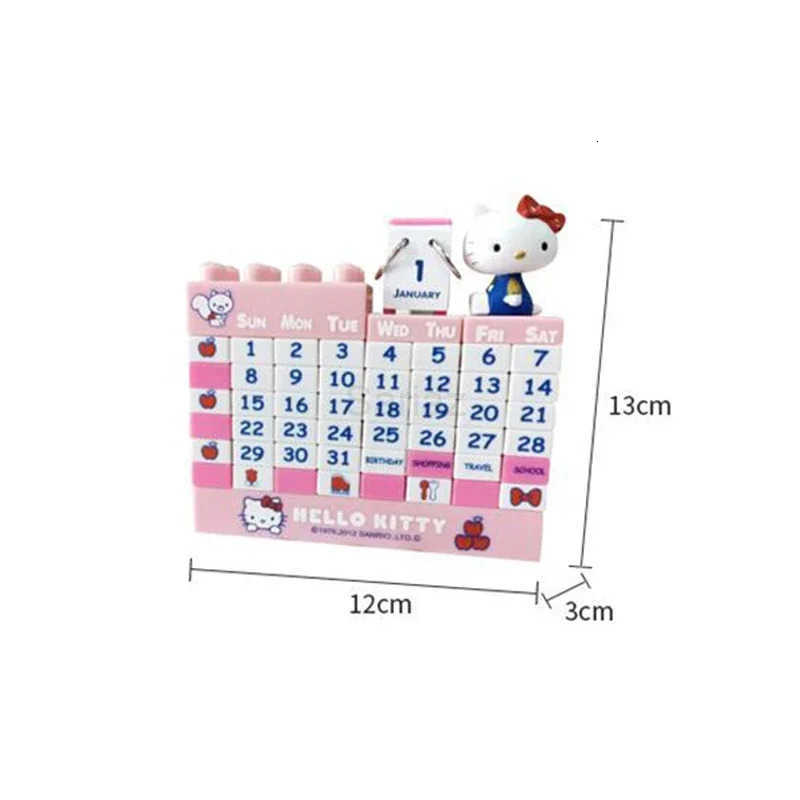Sanrio Hello Kitty Desk Calendar Creative Dual Daily Scheduler Table Planner Yearly Agenda Organizer Office School Supplies Ornament H251212