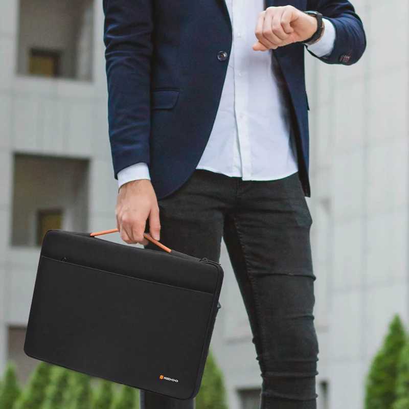 NIDOO Laptop Bag Case 133 14 15 Inch Waterproof Notebook Bag Sleeve For Macbook Case M1 Air Pro 13 15 Huawei Handbag BriefcaseT251212