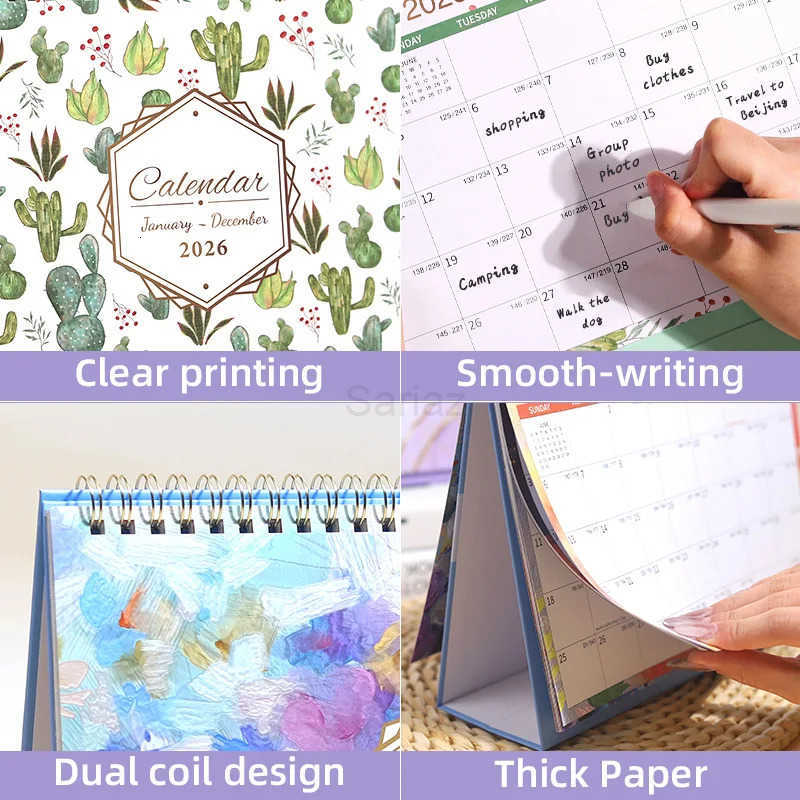 Sanrio 2026 Desk Calendar Office Table Decor Daily Plan Self Discipline Check In Creative Stylish Practical Functional Elegant Unique H251212