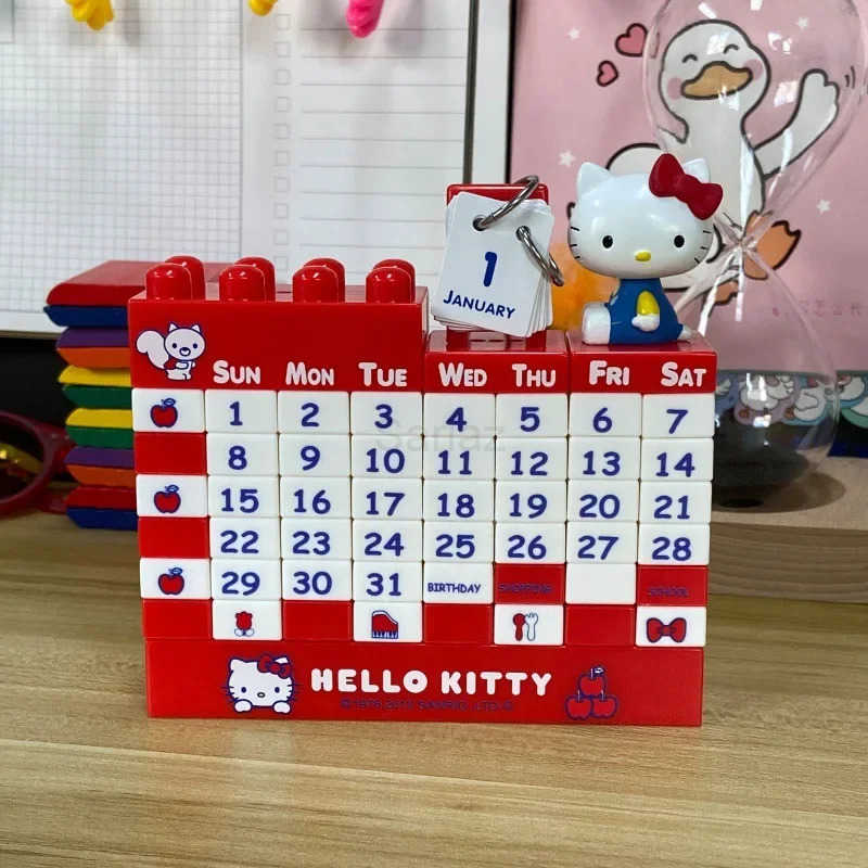 Sanrio Hello Kitty Desk Calendar Creative Dual Daily Scheduler Table Planner Yearly Agenda Organizer Office School Supplies Ornament H251212