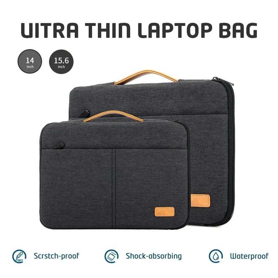 Protective Laptop Sleeve Case for 133 14 156 16 Inch New MacBook Pro M3 Max M2 M1 Slim Carrying Laptop Bag Men WomenT251212