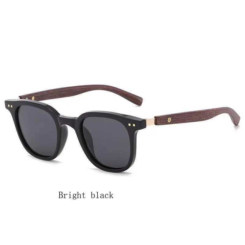 Trendy Retro Wood Grain Sunglasses for Women and Men New Square Frame Sun Glasses UV Protection Cycling Eyewear Outdoor Street G251212
