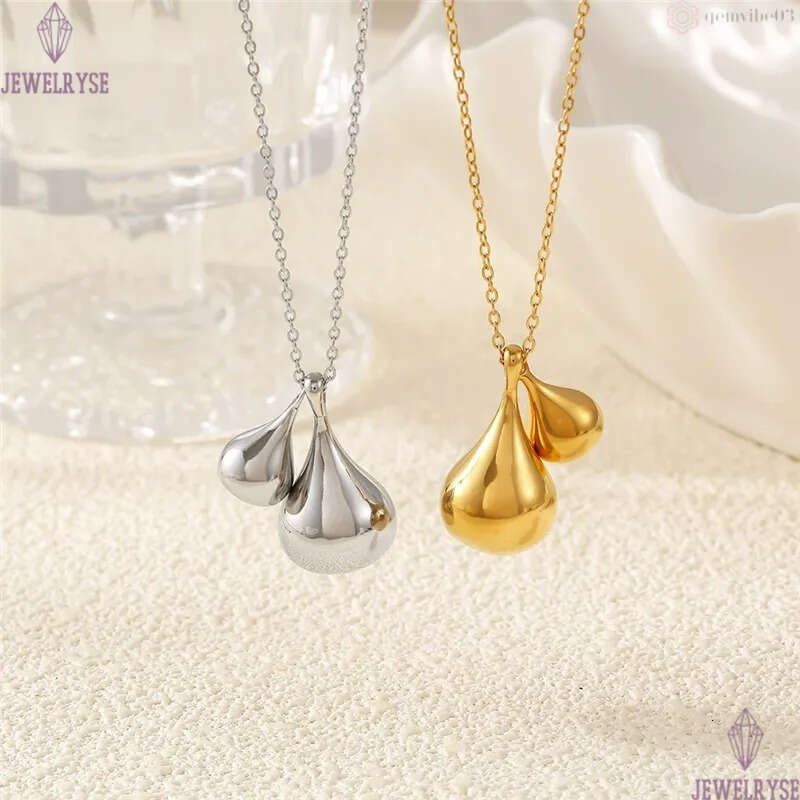 long 18k gold chain drop necklace designer for woman stainless steel pendant silver necklaces 60cm daily outfit fashion jewelry birthday friend family