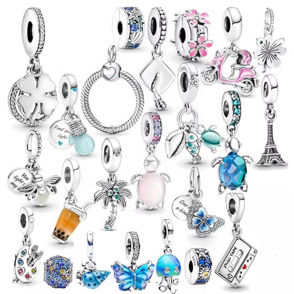 New 925 Sterling Sier Bb Small Turtle Charm Pendant Collection Fit Bracelet Trinket 2025 Wen Jewelry Gift DIY Y251212