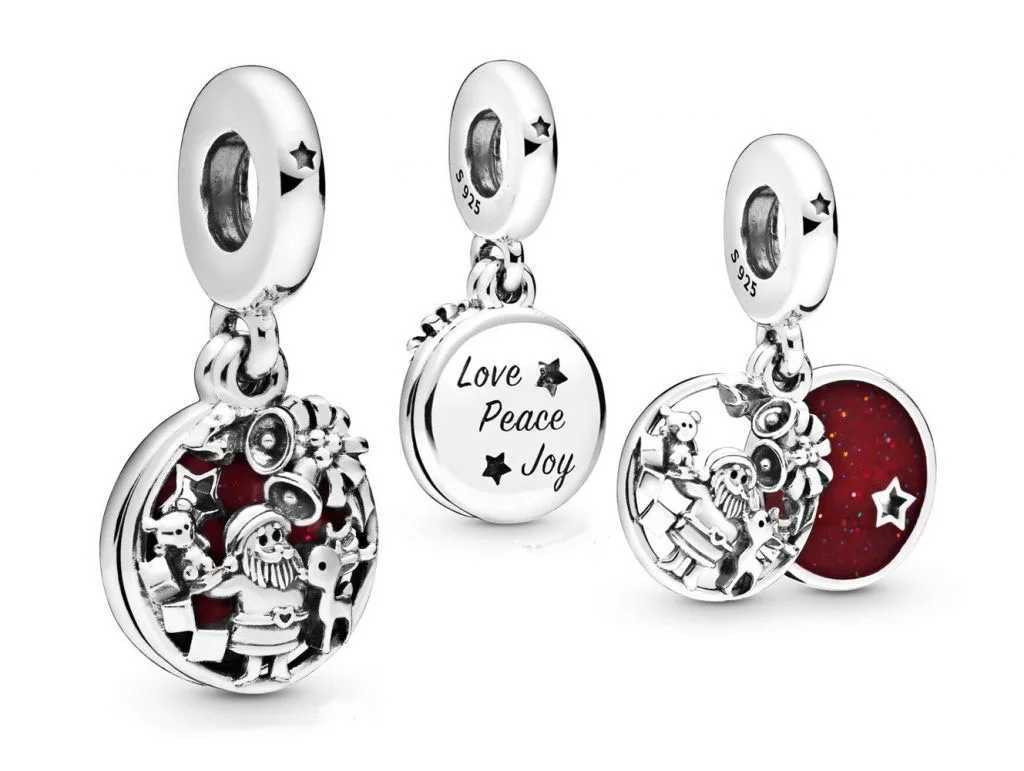 New 925 Sterling Sier Father Christmas Bell Snowman Pendant Trinket Bead Fit Charms Bracelet Jewerly in 2025 Y251212