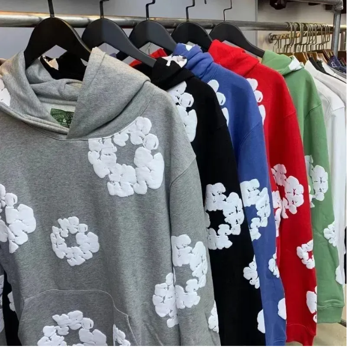 Deminlys Ters Hoodie Mens Designer Man Cotton Blend Full Wreath Kapok Print Y2k Hip Hop High Street Hoodie Jacket Tracksuit Polo Long Sleeve Denam Tears Tracksuit