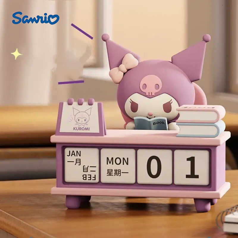 Sanrio 10Cm Learn Series Kuromi Pachacco Static Character Model Desktop Calendar Ornament Detachable Change Friend Birthday Gift H251212