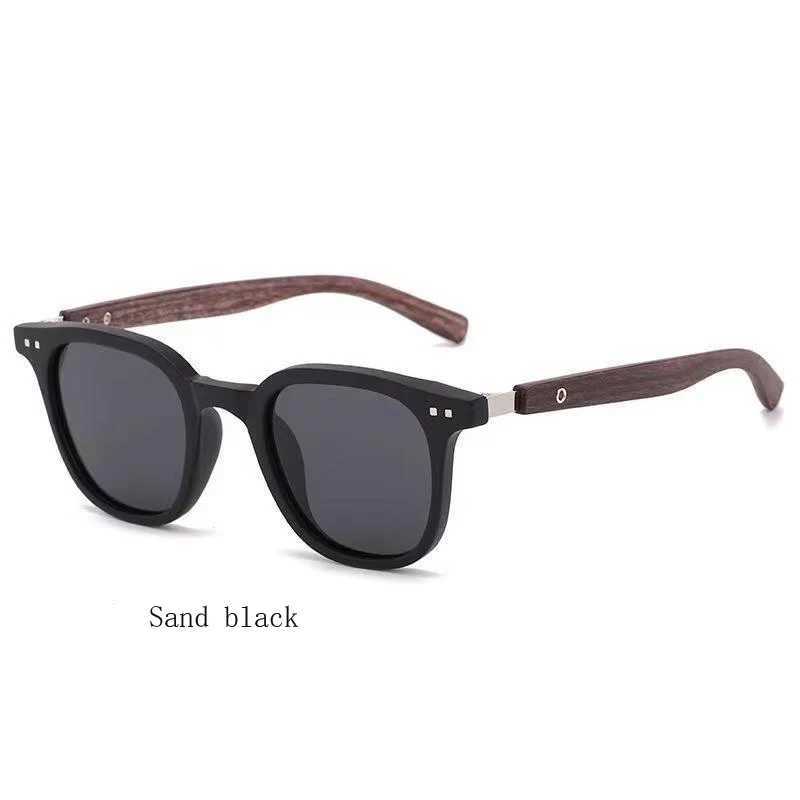 Trendy Retro Wood Grain Sunglasses for Women and Men New Square Frame Sun Glasses UV Protection Cycling Eyewear Outdoor Street G251212