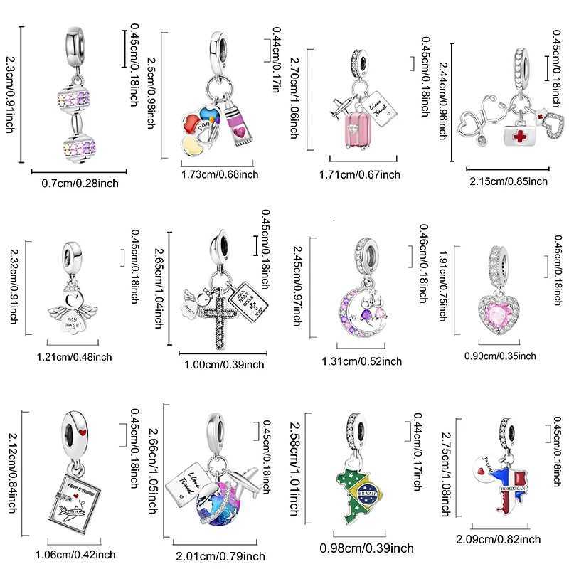 925 Sterling Sier Crown Per Charms Beads Fit Diy Bracelet Necklace Making Gift Of High Quty Jewelry For Wens Y251212