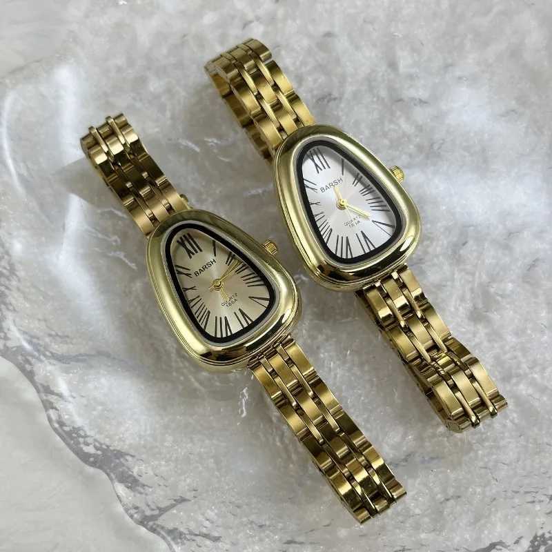 Famous Brand Women Irregular Snake Head Dial Quartz Watch Luxury Stainless Steel Strap Wristwatch Gift Montre Femme Dropshipping Y251212