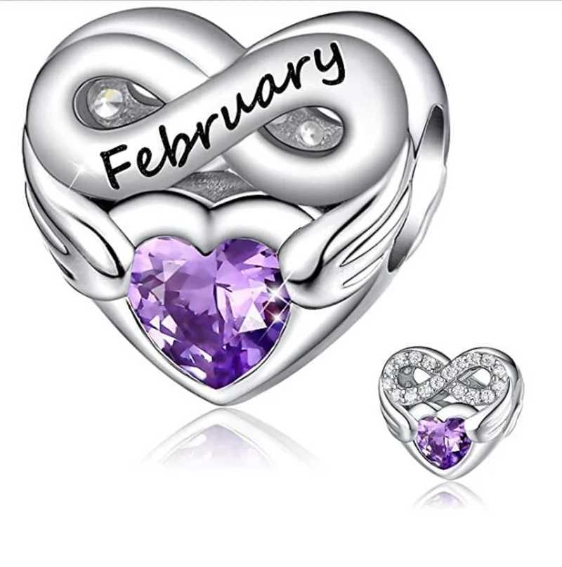 Charms 925 Sier Fits m 925 Wens Bracelet Month Birthstone Charm Beads Set Pendant DIY Fine Jewelry Gift Hot S Y251212