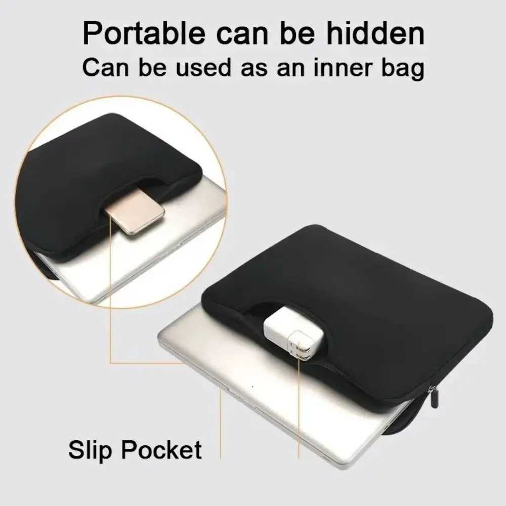 With Handle Portable Laptop Bags Lightweight Waterproof Laptop Case Soft Material Dual Zipper Notebook Sleeve Womens BagT251212