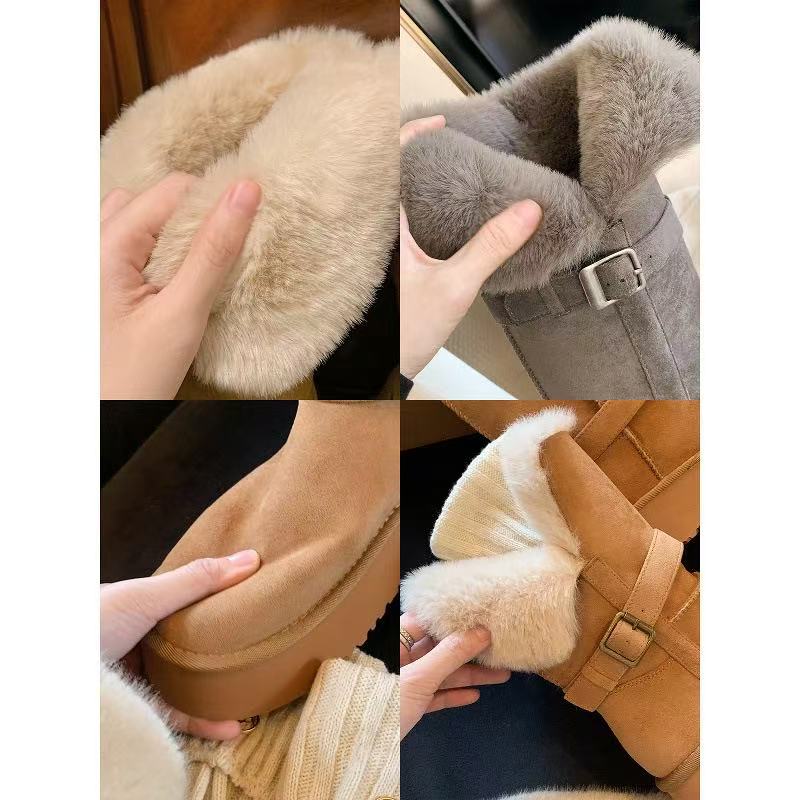High quality merchants hot Classic Low Mel casual shoes LowMel Autumn winter women snow top cozy sheepskin sport Casual boots