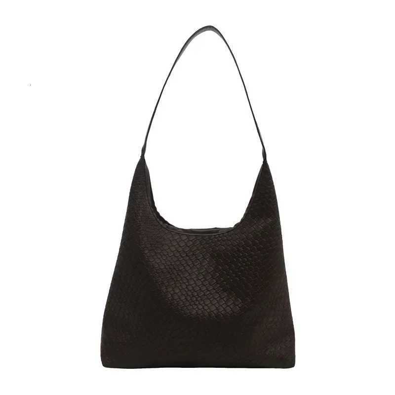 2024 New Foreign Trade Wens Bag High-end Shoder Bag Woven Pattern Large-capacity Cmuter Bag Tote Bucket Bag Y251211