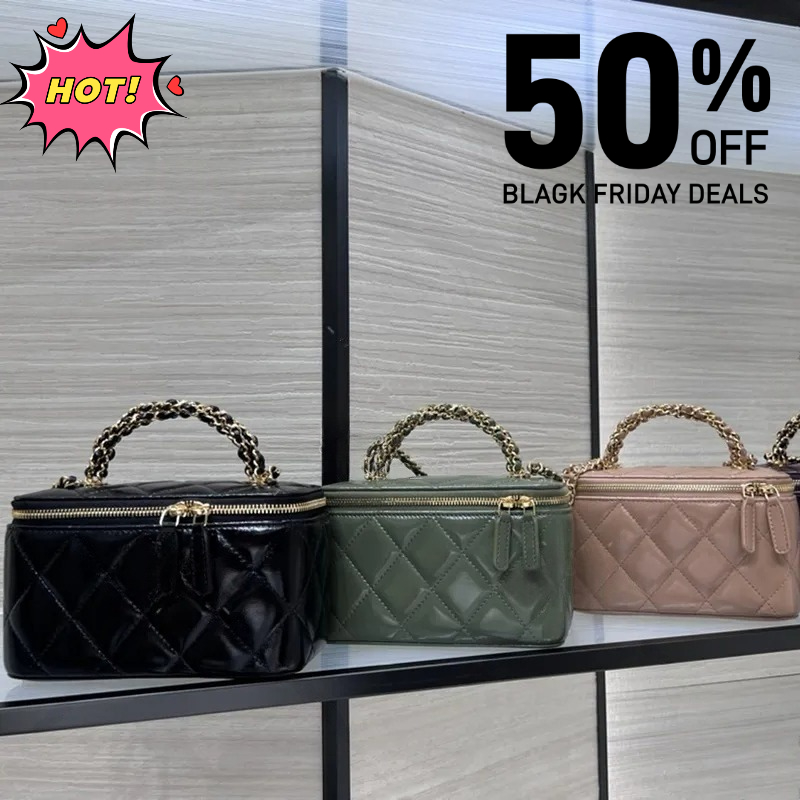 Vanity bag Shoulder bag 16cm Handbag Top Mirror Highest quality Designer bags Fashion Woman bag Lambskin Crossbody bags With box set C404