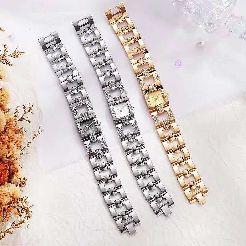 3PCS/Set Luxury Rhinestone Womens Quartz Watch Fashion Square Women Watches Reloj Mujer Girls Clock GiftWithout Box Y251212