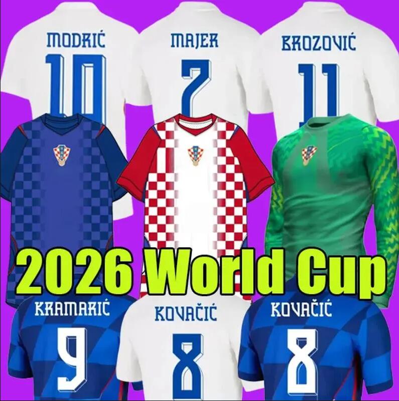 2026 World Cup Croatia National Team New Soccer Jersey Uniform MODRIC KOVACIC PASALIC PERISIC Men Home Away gk Football Shirt Kids Kit Set 16-28