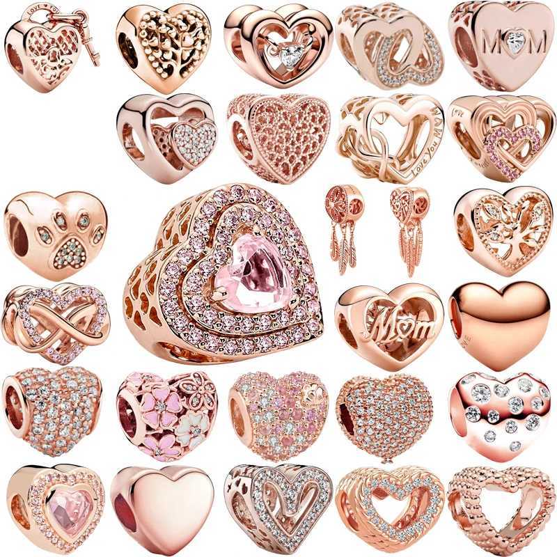 New Hot S Rose Gold ry wer Dreat Charm BeadsDIY Wen Jewelry Fit NecklaceBracelet Y251212