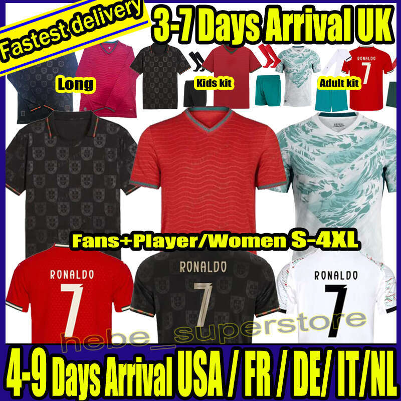 S-4XL 2026 2027 RONALDO Portugal soccer jerseys Portuguese Bruno FERNANDES R. LEAO Portuguesa kit 24 25 26 27 Joao Felix Football shirt BERNARDO Men Women Kids Ki t
