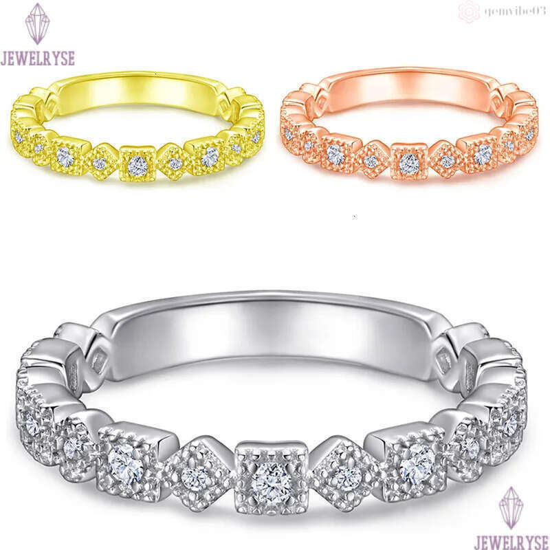 18k gold ring designer for diamond wed luxury 925 sterling silver 5A zirconia engagement wedding band rings jewelry woman valentines day gift box size