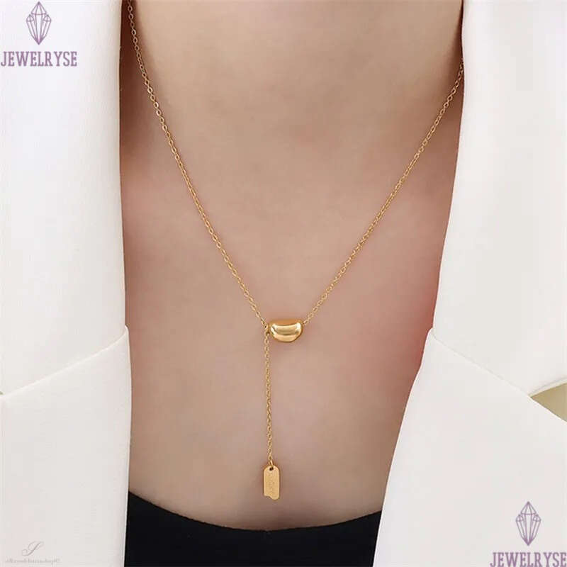 18k gold stainless steel designer necklace for woman party lucky pendant luxury silver necklaces chain choker jewelry women birthday valentines day fa