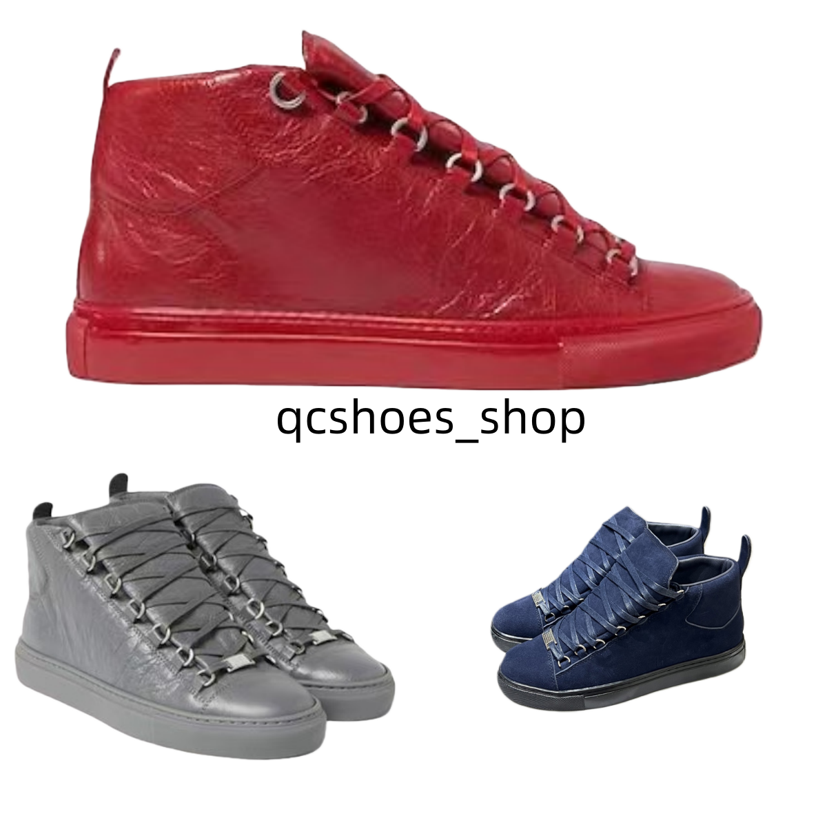 2026Arenas Big size Men Designer classic shoes Creased arena Leather High Top Sneakers Fashion Men Women Causal Trainers sneakers top1