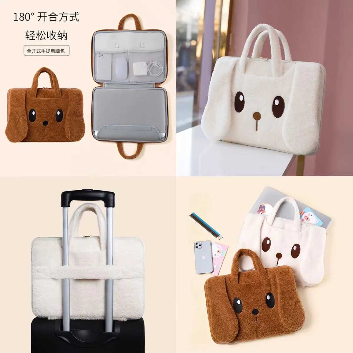 Cute Laptop Bag 13 133 154 156 Inch For Macbook Air m2 136 pro16 Huawei Matebook14 DellLenovo Xiaomi HandbagT251212