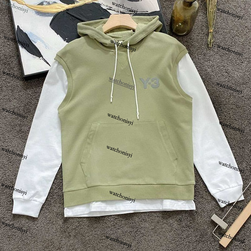 Luxury Designer Mens Hoodies Autumn and Winter y3 Loose Casual Coat Tops Black Green Y1289