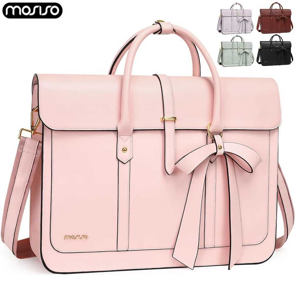 Laptop Bag Briefcase 15 16 inch PU Leather Shoulder Bag Convertible Backpack Womens Messenger Bag Casual Work Travel HandbagT251212