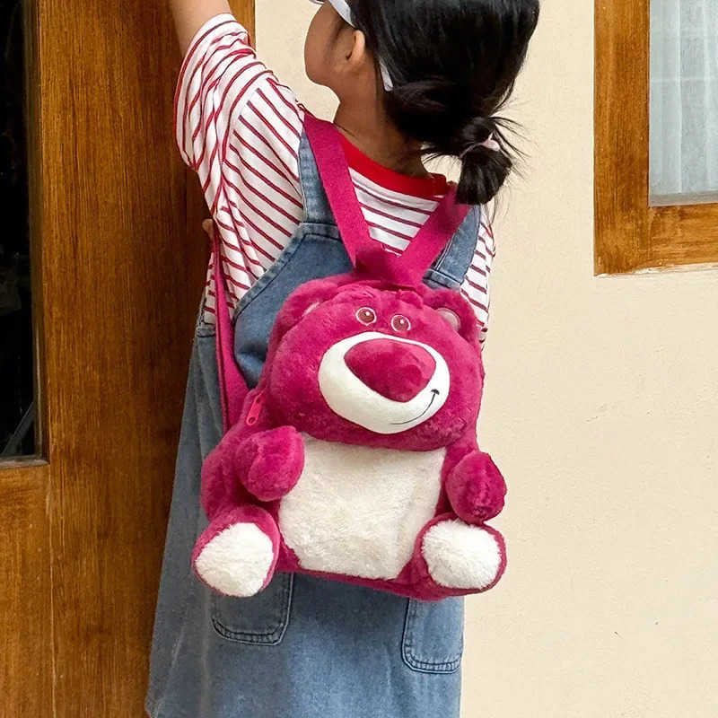 Disney New Cartoon Plush Backpack Kawai Stitch Doll Shoulder Bag Autumn And Winter Style ChildrenS Schoolbag Kindergarten Gifts H251212