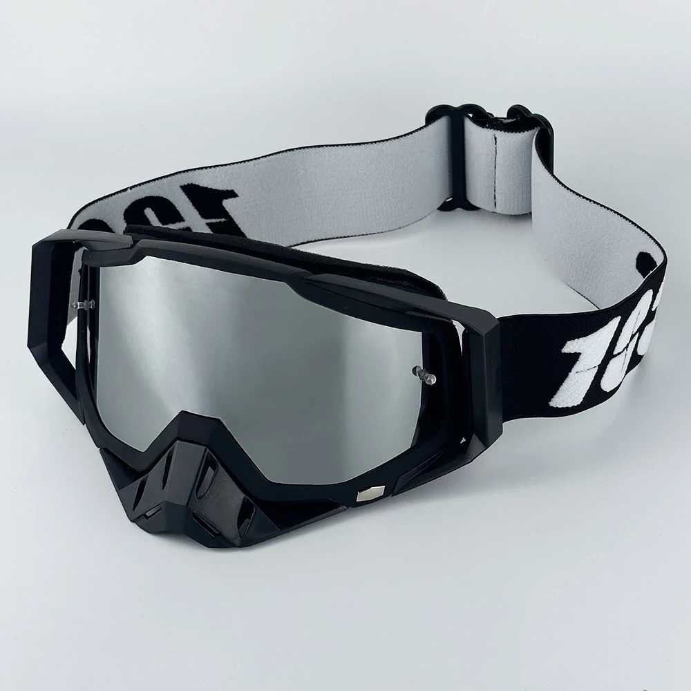 100 Motorcycle Goggles Off Road Motocross Glasses ATV MX Dirt Bike Eyewear Anti-Sand Windproof Helmet Riding Gafas Mask G251212